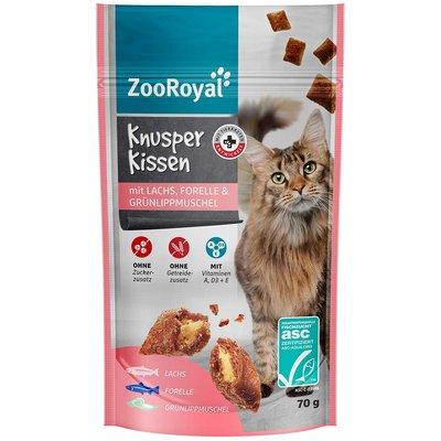 ZooRoyal Knusperkissen Lachs, Forelle & Muschel ZooRoyal Knusperkissen Lachs, Forelle & Muschel