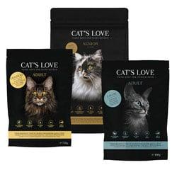 Cat’s Love Trockenfutter Cat’s Love Trockenfutterbeutel für Adult und Senior Katzen.