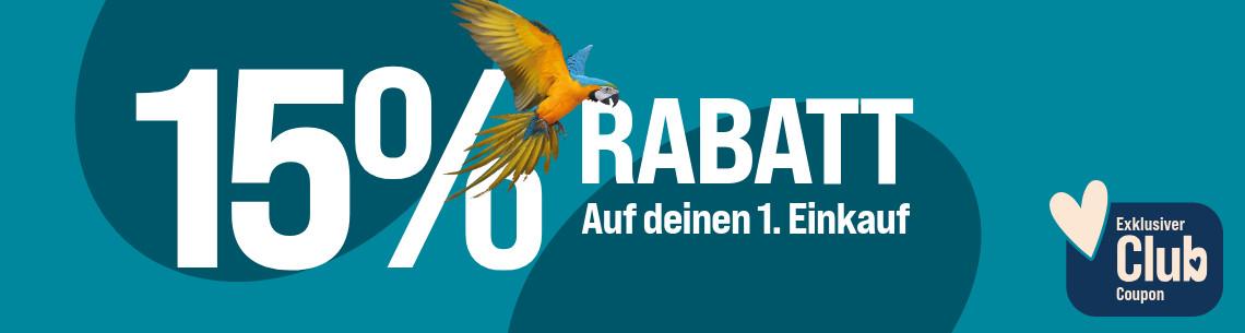 15% Neukundenrabatt