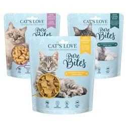 Cat’s Love Pure Bites Cat’s Love Pure Bites Katzensnacks in mehreren Sorten.