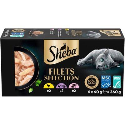 SHEBA Filets Multipack Schale 3 Variet. 6x60g SHEBA Filets Multipack Schale 3 Variet. 6x60g