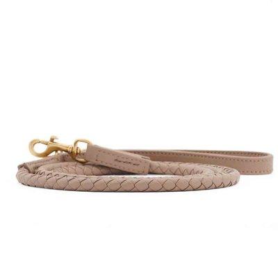 William Walker verstellbare Leder-Hundeleine Twisted Sand William Walker verstellbare Leder-Hundeleine Twisted Sand
