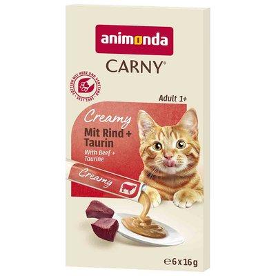 animonda Carny Creamy Ad. mit Rind + Taurin 6x16g animonda Carny Creamy Ad. mit Rind + Taurin 6x16g
