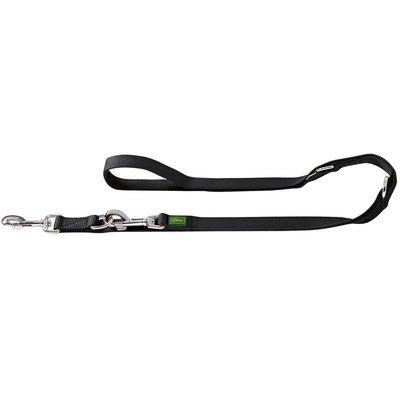 Hunter Nylon Extra Long Verstellbare Führleine, schwarz 300 cm Hunter Nylon Extra Long Verstellbare Führleine, schwarz 300 cm