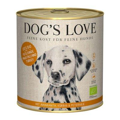 Dog's Love Bio Pute mit Amaranth, Kürbis und Petersilie Dog's Love Bio Pute mit Amaranth, Kürbis und Petersilie