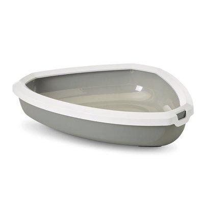 SAVIC Katzentoilette Rincon weiß / grau SAVIC Katzentoilette Rincon weiß / grau
