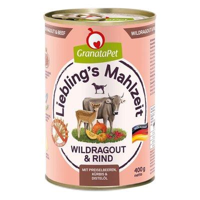 GranataPet Liebling's Mahlzeit Wildragout und Rind GranataPet Liebling's Mahlzeit Wildragout und Rind