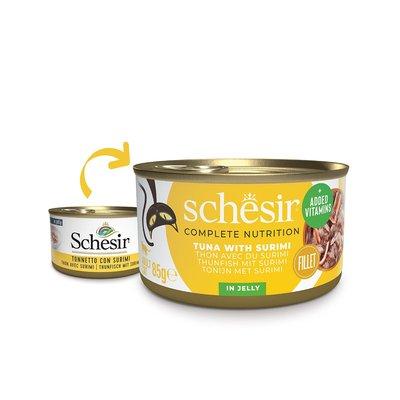 Schesir Cat Complete Thunfisch mit Surimi in Jelly Schesir Cat Complete Thunfisch mit Surimi in Jelly