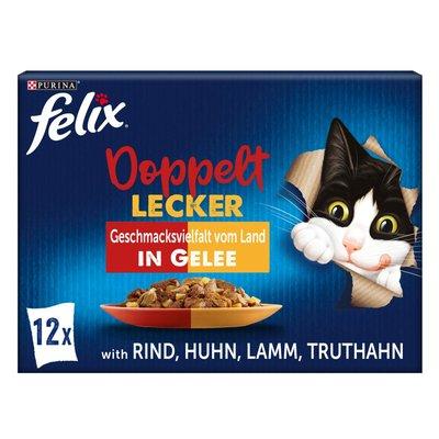 FELIX So gut wie es aussieht Doppelt Lecker Geschmacksvielfalt vom Land in Gelee 12x85g FELIX So gut wie es aussieht Doppelt Lecker Geschmacksvielfalt vom Land in Gelee 12x85g