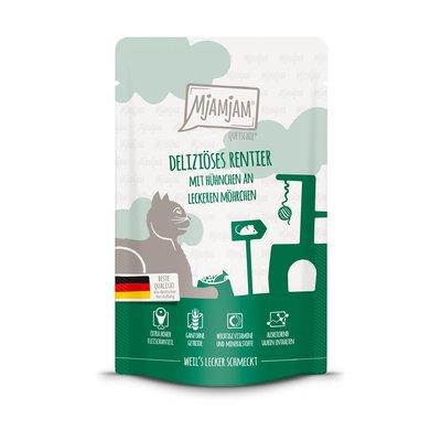 MjAMjAM Quetschie deliziöses Rentier mit Hühnchen MjAMjAM Quetschie deliziöses Rentier mit Hühnchen