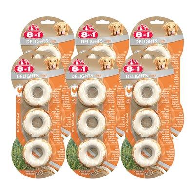 8in1 Hundesnacks Delights Kauringe 6x3 Stück 8in1 Hundesnacks Delights Kauringe 6x3 Stück