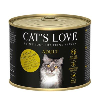 Cat's Love Nassfutter Kalb und Truthahn mit Katzenminze und Leinöl Cat's Love Nassfutter Kalb und Truthahn mit Katzenminze und Leinöl