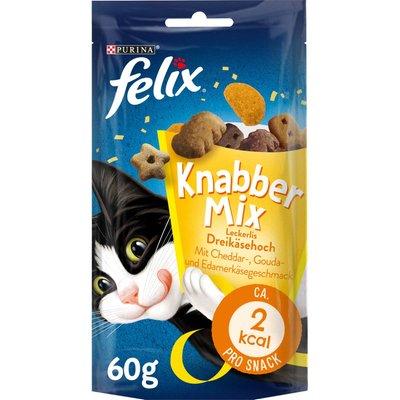 FELIX KnabberMix Dreikäsehoch Katzensnack bunter Mix FELIX KnabberMix Dreikäsehoch Katzensnack bunter Mix