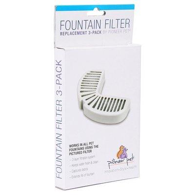 Pioneer Pet Vlieskohlefilter mit Plastikummantelung 3er Set für Trinkbrunnen Pioneer Pet Vlieskohlefilter mit Plastikummantelung 3er Set für Trinkbrunnen