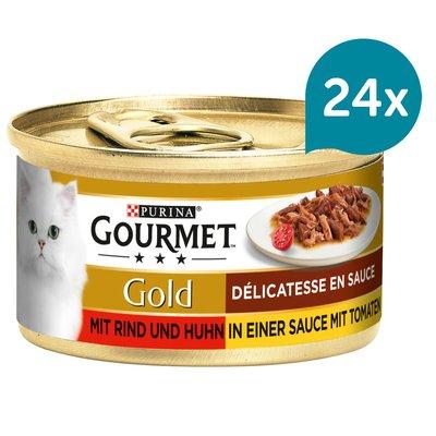 GOURMET Gold Délicatesse en Sauce mit Rind und Huhn GOURMET Gold Délicatesse en Sauce mit Rind und Huhn