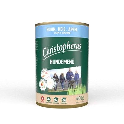 Christopherus Hundemenü Junior Huhn, Reis und Apfel Christopherus Hundemenü Junior Huhn, Reis und Apfel