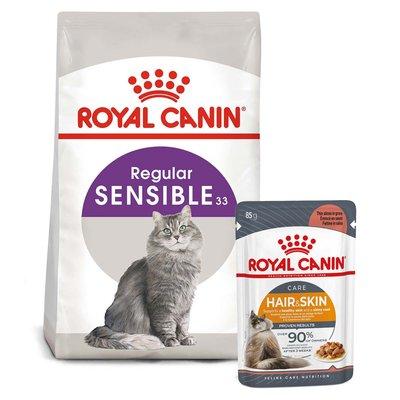 ROYAL CANIN SENSIBLE Trockenfutter 10kg + INTENSE BEAUTY Nassfutter 48x85g ROYAL CANIN SENSIBLE Trockenfutter 10kg + INTENSE BEAUTY Nassfutter 48x85g