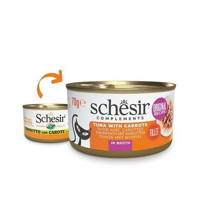 Schesir Cat Thunfisch mit Karotten in Brühe Schesir Cat Thunfisch mit Karotten in Brühe