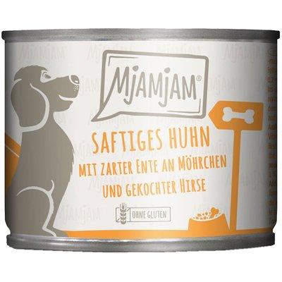 MjAMjAM saftiges Huhn mit zarter Ente an Möhrchen und gekochter Hirse MjAMjAM saftiges Huhn mit zarter Ente an Möhrchen und gekochter Hirse