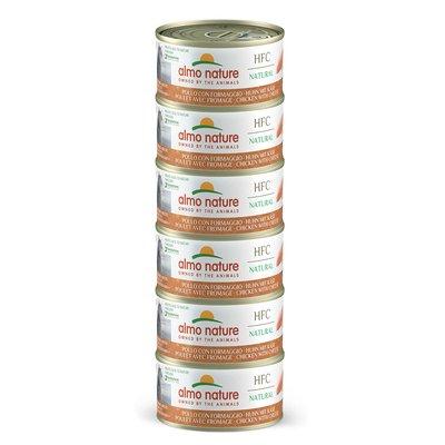 Almo Nature HFC Natural Megapack Huhn mit Käse 6x70g Almo Nature HFC Natural Megapack Huhn mit Käse 6x70g