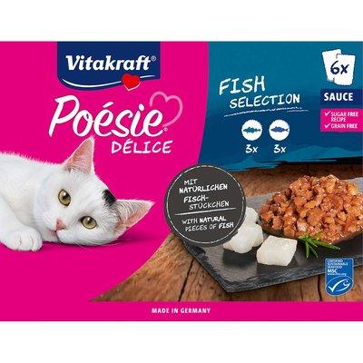 Vitakraft Poésie Délice Fish Selection in Sauce 6x85g Vitakraft Poésie Délice Fish Selection in Sauce 6x85g