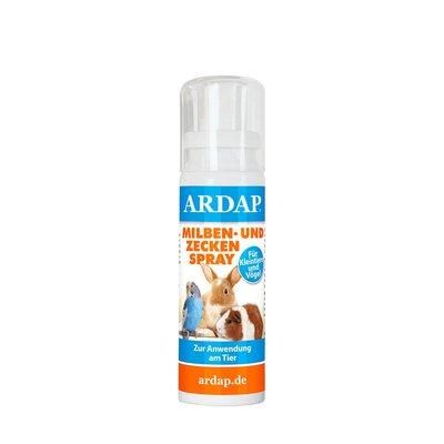 ARDAP Milben- und Zeckenspray für Nager und Vögel 100 ml ARDAP Milben- und Zeckenspray für Nager und Vögel 100 ml