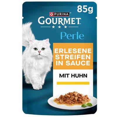 GOURMET Perle Erlesene Streifen in Sauce mit Huhn GOURMET Perle Erlesene Streifen in Sauce mit Huhn