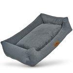 Freudentier orthopädisches Hundebett Cord grau Freudentier orthopädisches Hundebett Cord grau