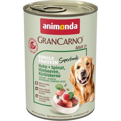 animonda GranCarno Superfoods Adult Huhn, Spinat, Himbeere animonda GranCarno Superfoods Adult Huhn, Spinat, Himbeere