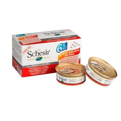 Schesir Cat Natural Huhn mit Ente Multipack Schesir Cat Natural Huhn mit Ente Multipack
