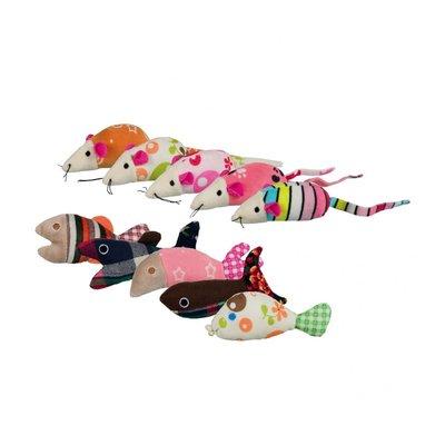 Trixie Mäuse und Fische Plüsch/Stoff 9-12 cm Trixie Mäuse und Fische Plüsch/Stoff 9-12 cm