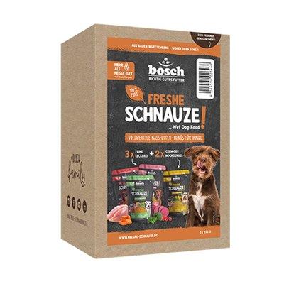 Bosch Freshe Schnauze Mixpaket Nassfutter 5x250 g Bosch Freshe Schnauze Mixpaket Nassfutter 5x250 g