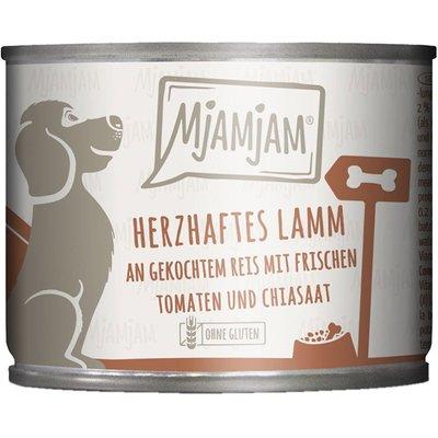 MjAMjAM herzhaftes Lamm an gekochtem Reis mit frischen Tomaten MjAMjAM herzhaftes Lamm an gekochtem Reis mit frischen Tomaten