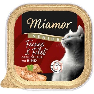 Miamor Feines & Filet Senior Geflügel Pur mit Rind Miamor Feines & Filet Senior Geflügel Pur mit Rind