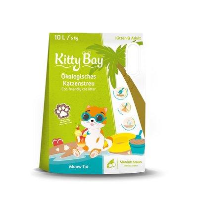 Kitty Bay Ökologische Katzenstreu - Meow Tai - Maniok braun 10L Kitty Bay Ökologische Katzenstreu - Meow Tai - Maniok braun 10L