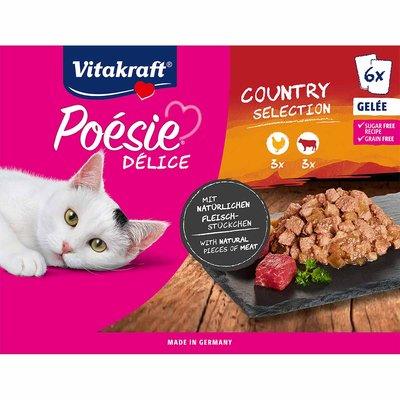 Vitakraft Poésie Délice Gelée Country Selection 6x85g Vitakraft Poésie Délice Gelée Country Selection 6x85g