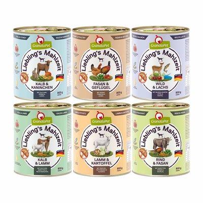 GranataPet Liebling's Mahlzeit Mixpaket 36x800g GranataPet Liebling's Mahlzeit Mixpaket 36x800g