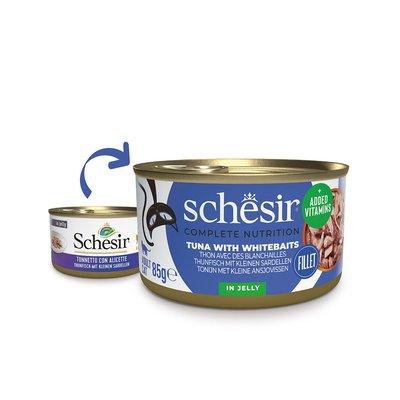 Schesir Cat Complete Thunfisch mit Sardellen in Jelly Schesir Cat Complete Thunfisch mit Sardellen in Jelly
