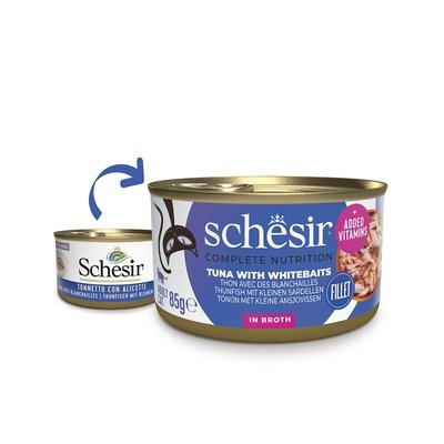 Schesir Cat Complete Thunfisch mit Sardellen in Brühe Schesir Cat Complete Thunfisch mit Sardellen in Brühe