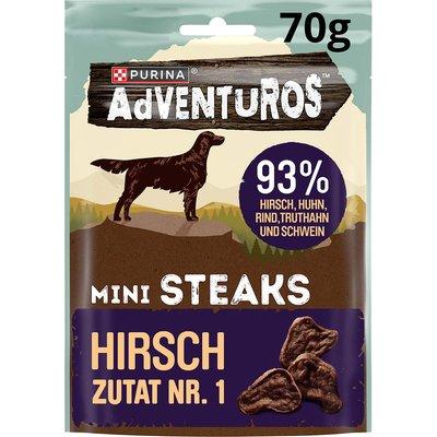 Purina Adventuros Mini STEAKS Hundesnacks Hirsch 70g Purina Adventuros Mini STEAKS Hundesnacks Hirsch 70g