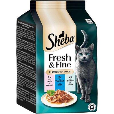 Sheba Fresh & Fine Sauce Lachs, Thunfisch & Forelle Sheba Fresh & Fine Sauce Lachs, Thunfisch & Forelle