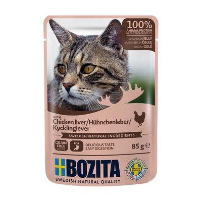 Bozita Pouch Häppchen in Gelee mit Hühnchenleber Bozita Pouch Häppchen in Gelee mit Hühnchenleber