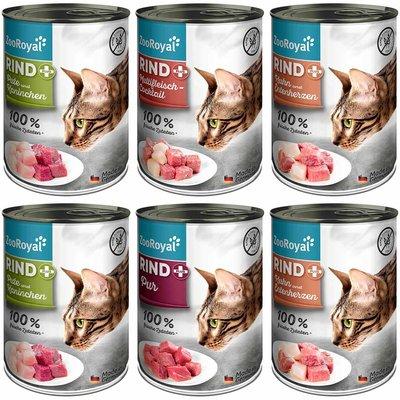 ZooRoyal Rind+ Mixpaket Katze 6x400g ZooRoyal Rind+ Mixpaket Katze 6x400g