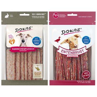 Dokas Snack Mixpaket Ente & Kaninchen 6x70g Dokas Snack Mixpaket Ente & Kaninchen 6x70g