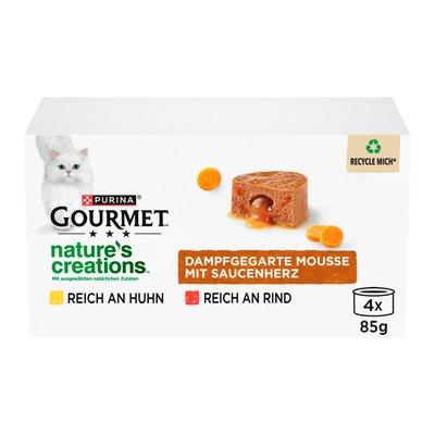 GOURMET Nature's Creations Mousse Saucenherz aus Rind & Huhn GOURMET Nature's Creations Mousse Saucenherz aus Rind & Huhn