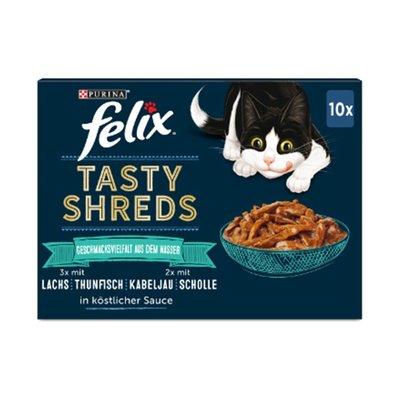FELIX Tasty Shreds Geschmacksvielfalt aus dem Wasser FELIX Tasty Shreds Geschmacksvielfalt aus dem Wasser