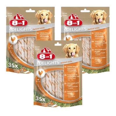 8in1 Hundesnack Delights Chicken Twisted Sticks 105 Stück 8in1 Hundesnack Delights Chicken Twisted Sticks 105 Stück