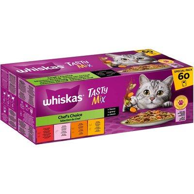 WHISKAS TASTY MIX Pouch Multipack in Sauce 60x85g WHISKAS TASTY MIX Pouch Multipack in Sauce 60x85g