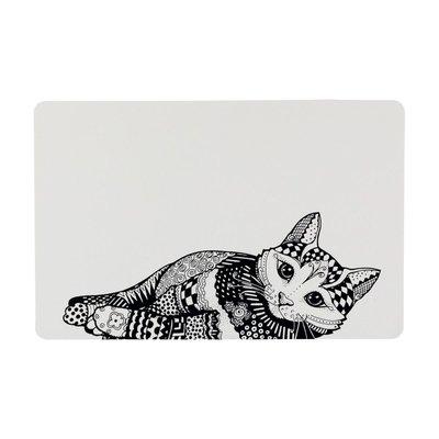 Trixie Napfunterlage Zentangle 44×28cm weiß/schwarz Trixie Napfunterlage Zentangle 44×28cm weiß/schwarz