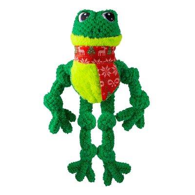KONG Holiday Hundespielzeug Knots Frosch L / XL KONG Holiday Hundespielzeug Knots Frosch L / XL